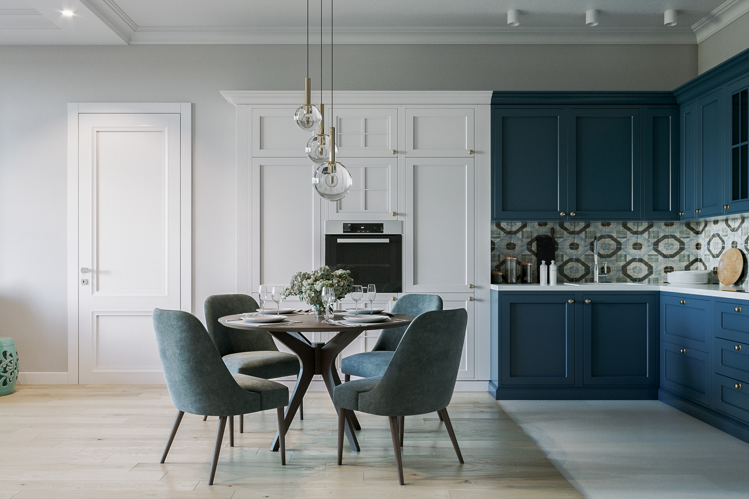 莫斯科中世纪现代风室内设计-4