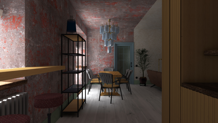 复古公寓的创意翻新-11