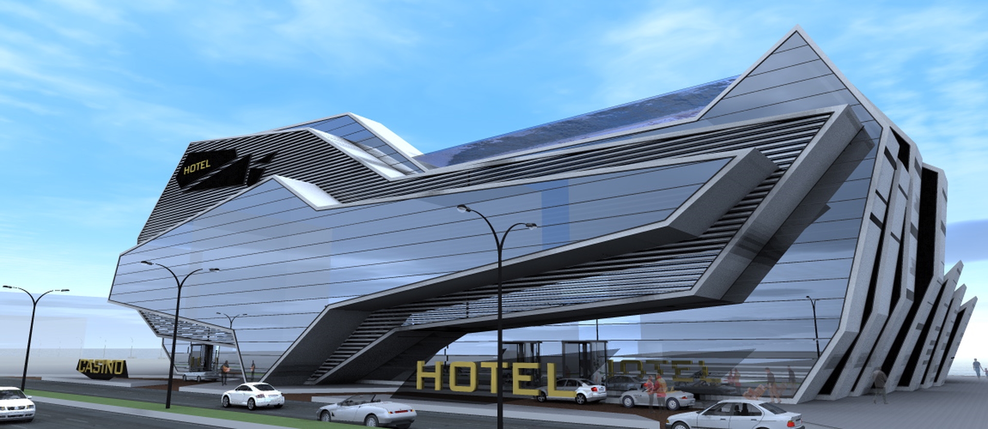 波浪形建筑的海上度假胜地-8