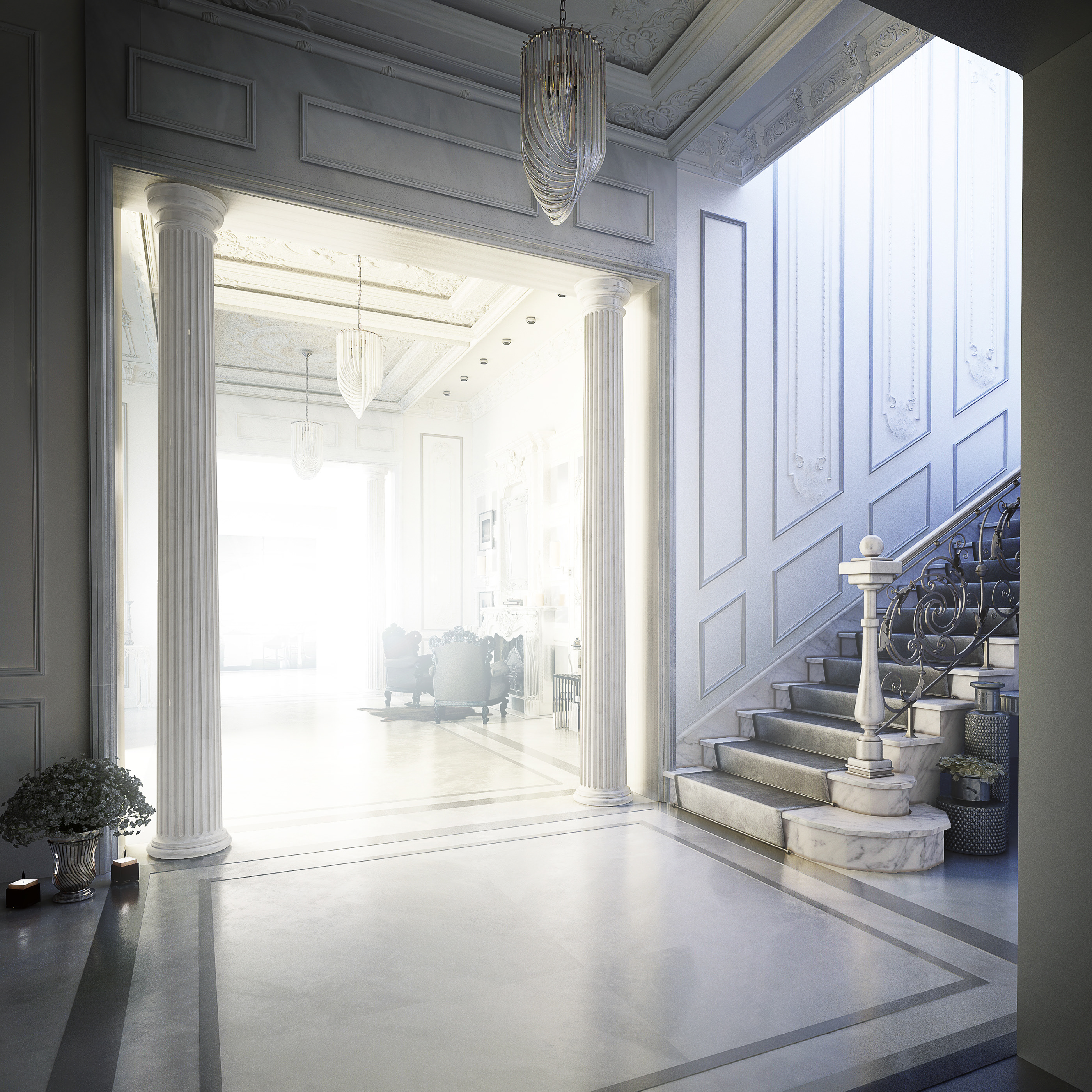 乌克兰基辅 600 平米私人住宅室内设计-4