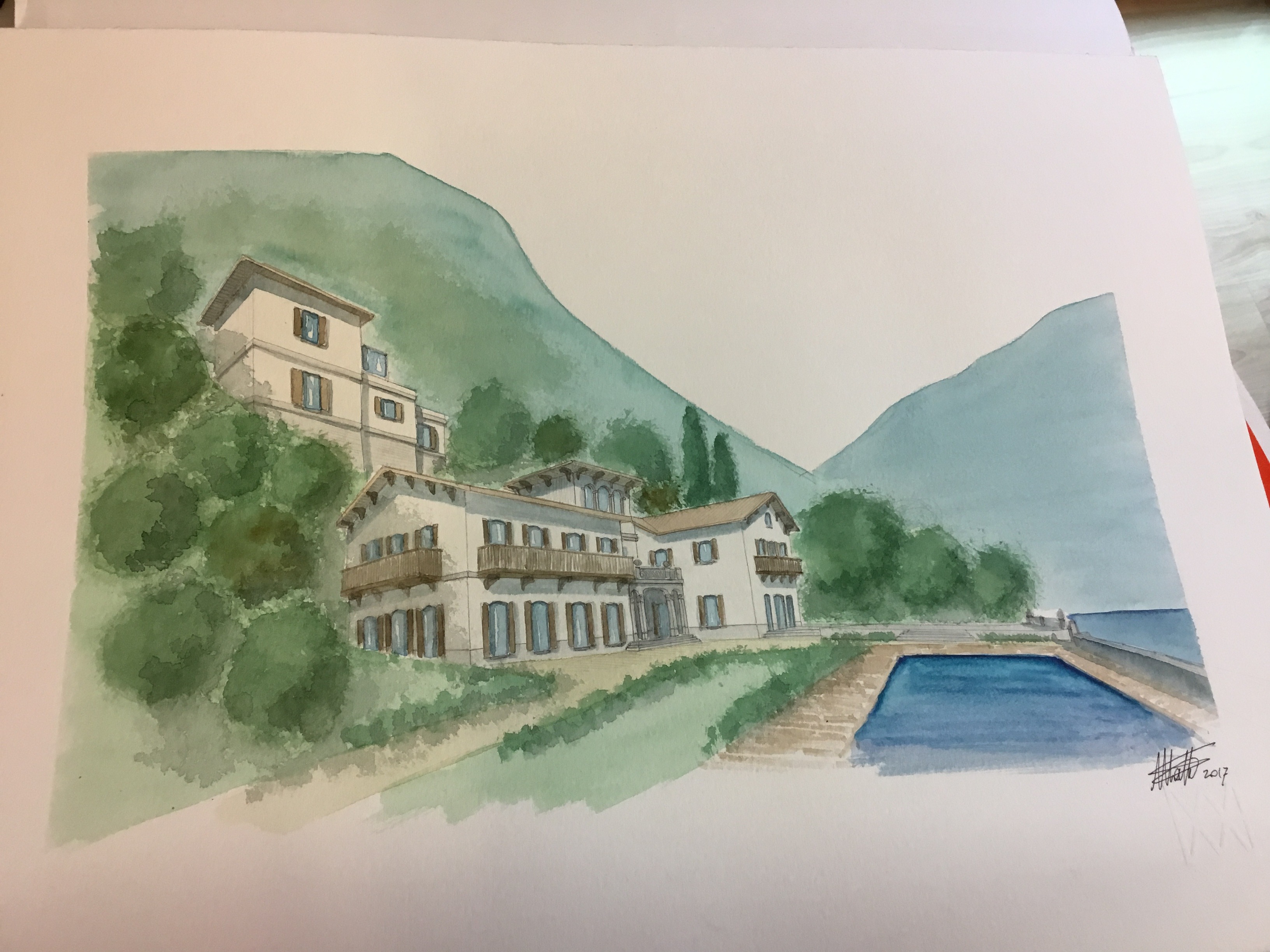 意大利科莫湖畔豪华私人别墅-6