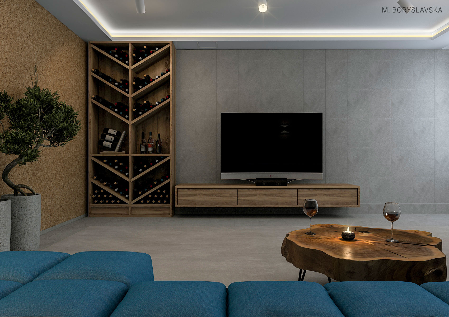 基辅 147 平米联排别墅现代室内设计-7