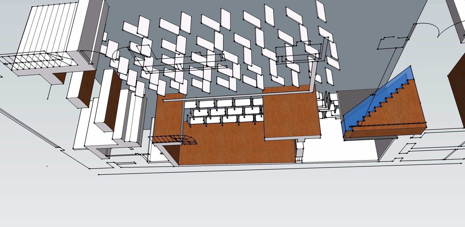 三维立体渲染餐厅环境声学设计-7
