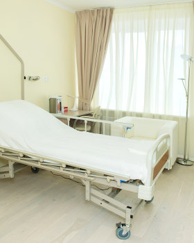 Hospital room in Bryansk, Russia