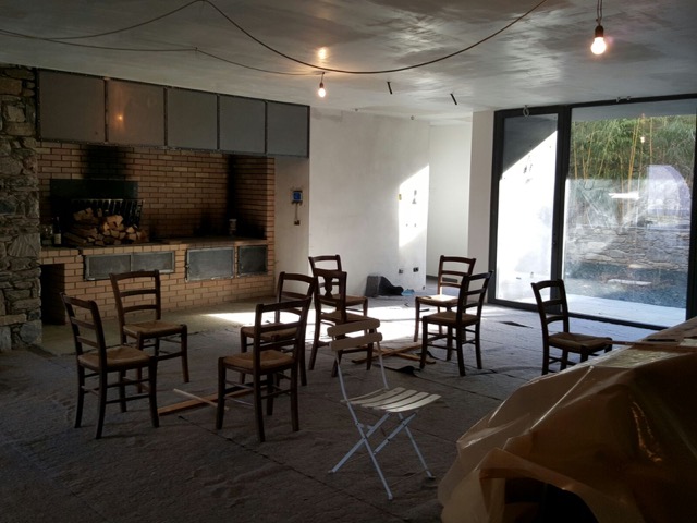 别墅，餐厅·木材和石头-28