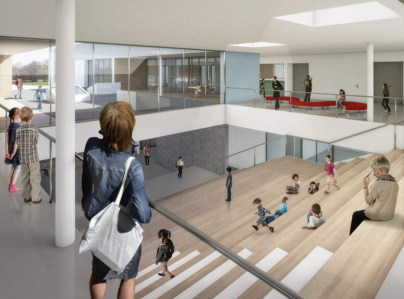 托儿所与小学综合体 · 绿色公共空间与教育的完美融合-8