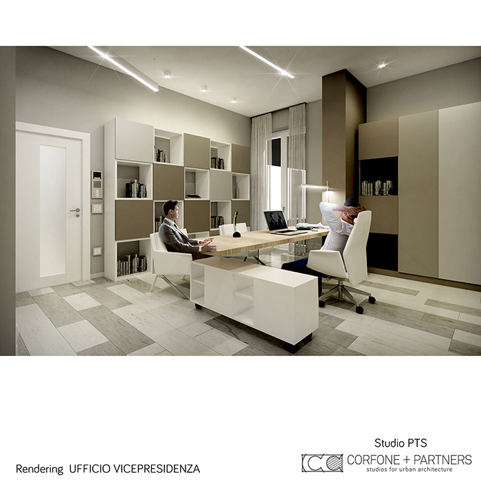 意大利 Foggia 市历史建筑改造的现代办公空间-11