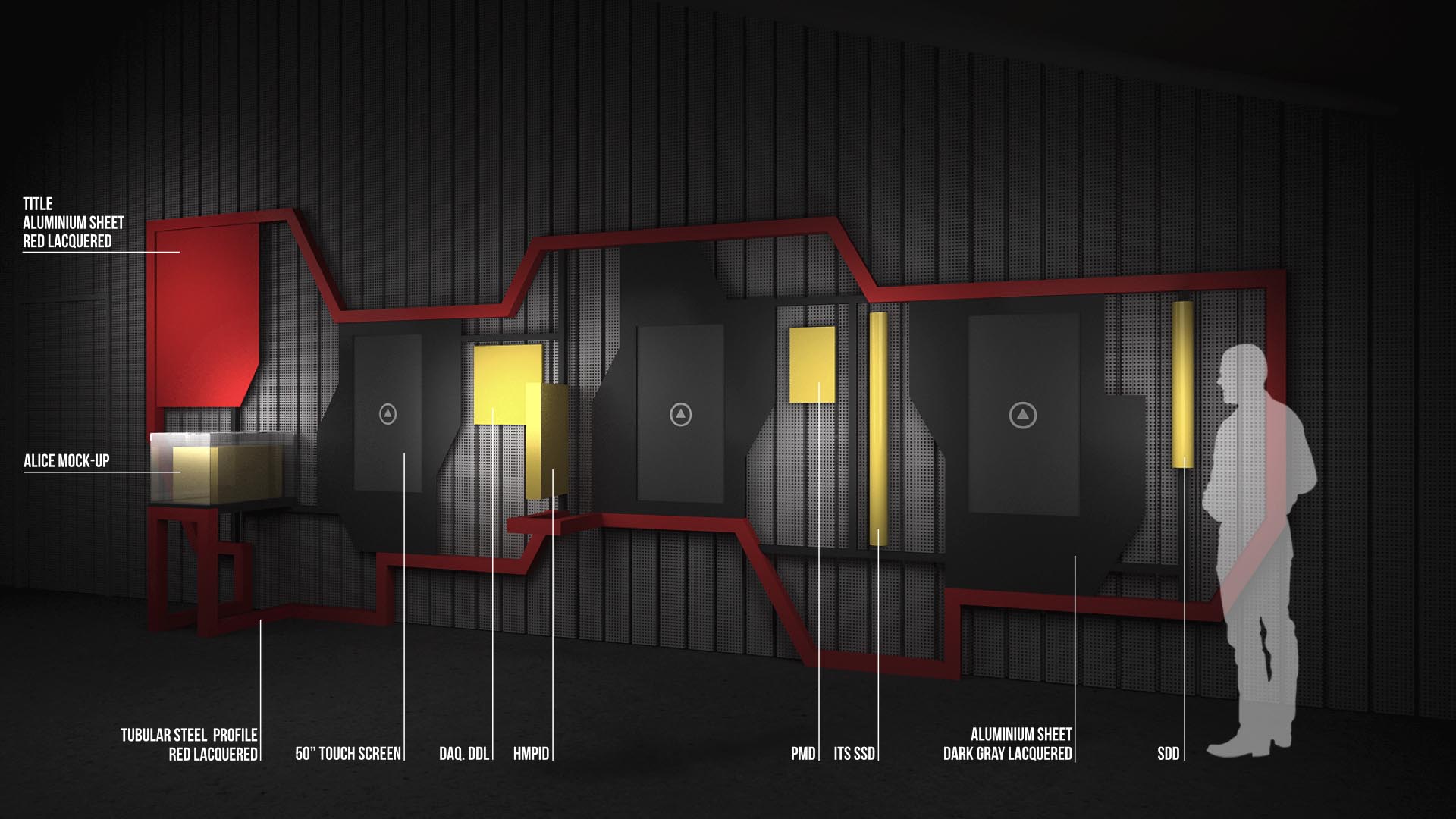 穿越宇宙之旅 · CERN ALICE 信息点展览设计-19