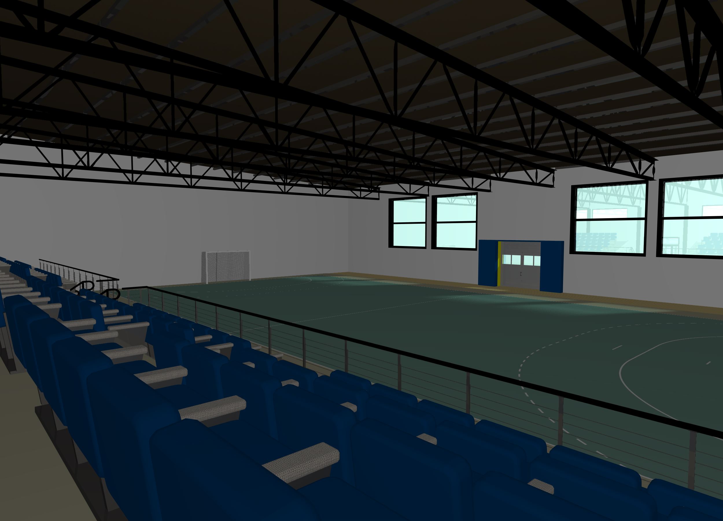 2015 年完工的混合结构体育中心设计-10