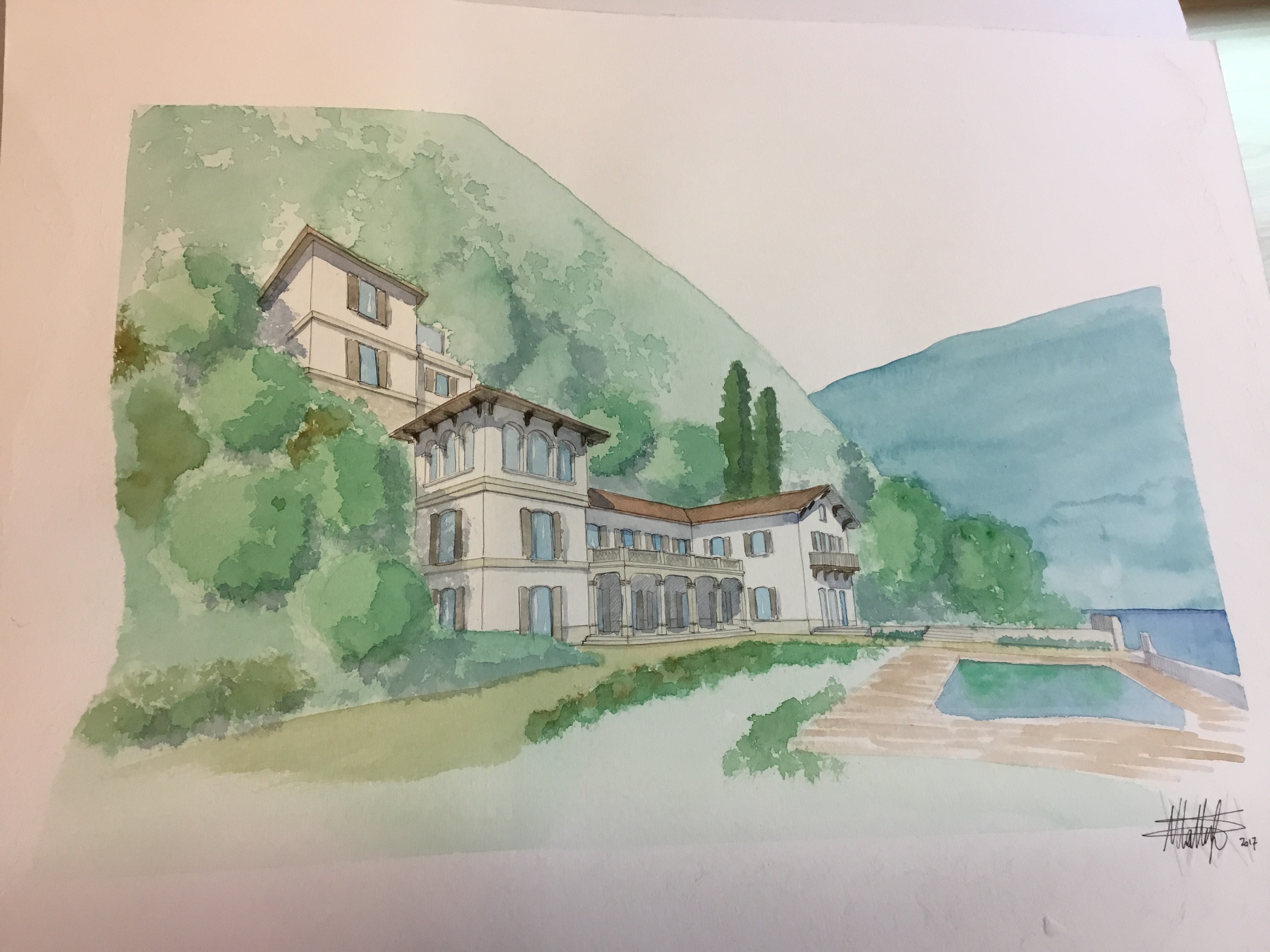 意大利科莫湖畔豪华私人别墅-5