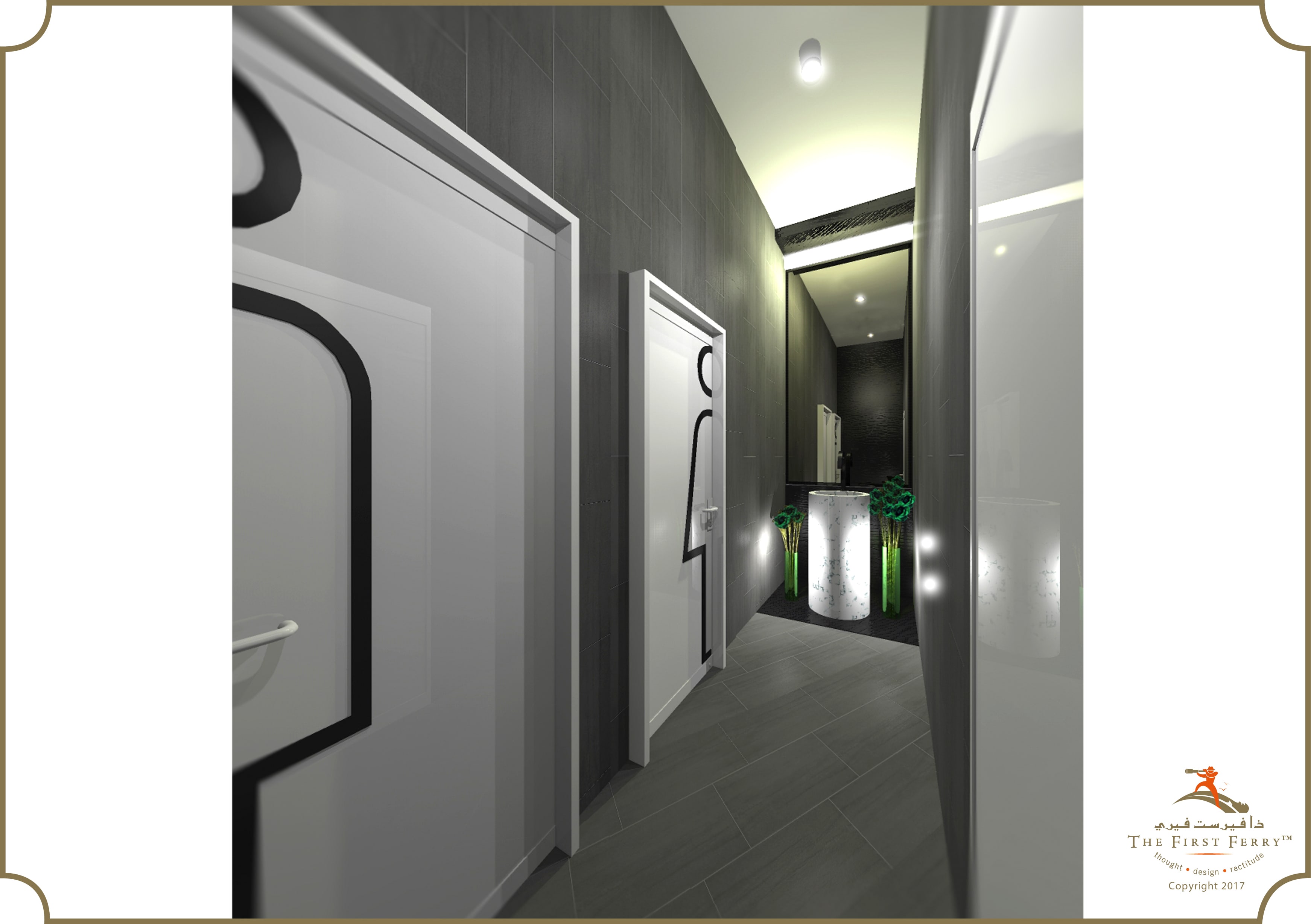 迪拜 binary tower 奢华办公空间设计-9