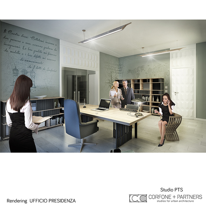 意大利 Foggia 市历史建筑改造的现代办公空间-4