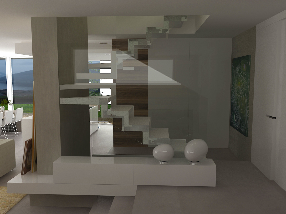 2014 年完工的意大利湖边别墅室内设计-1