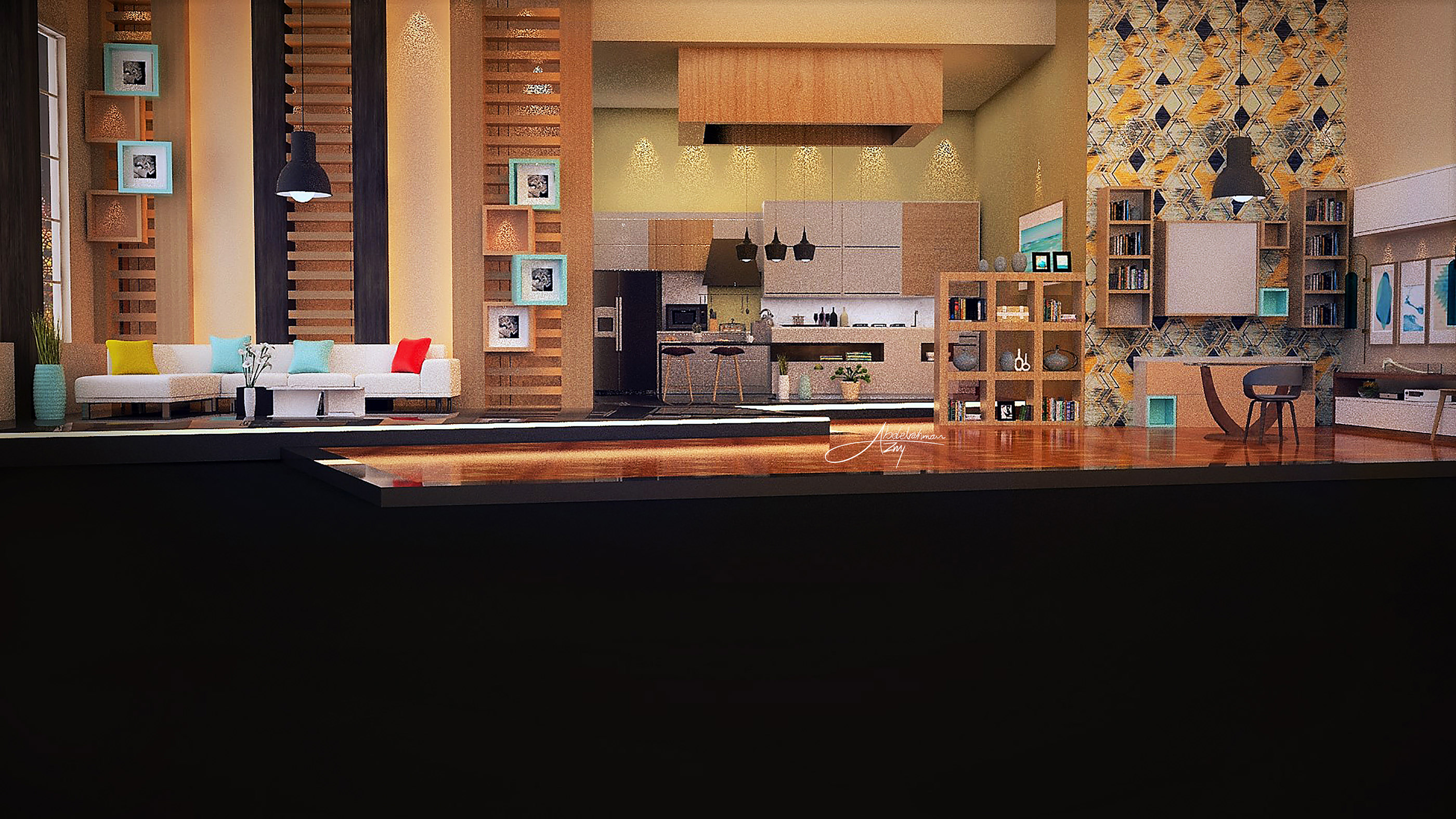 聚焦空间设计 | Abdelrhman Azmy 的电视谈话秀-1