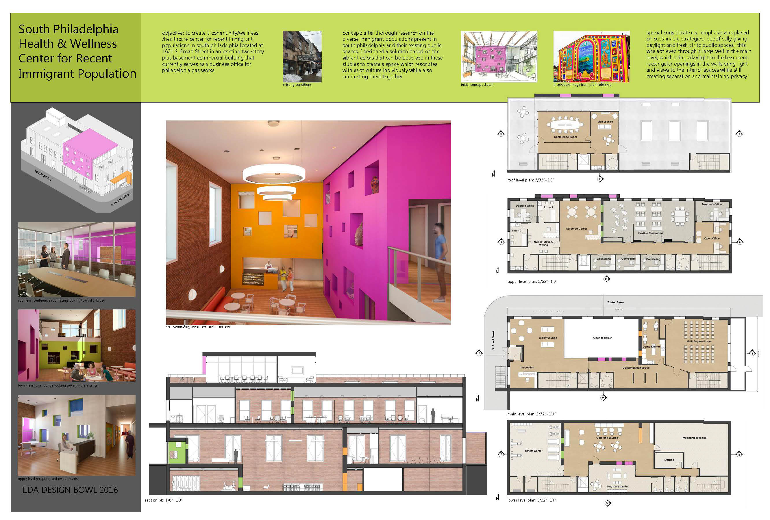 缤纷多元的南费城移民社区健康中心设计-33