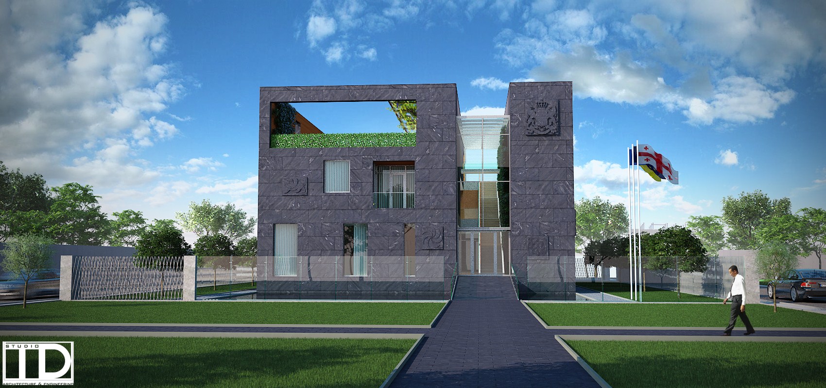 2013 年未实现的格鲁吉亚驻乌克兰大使馆设计-5