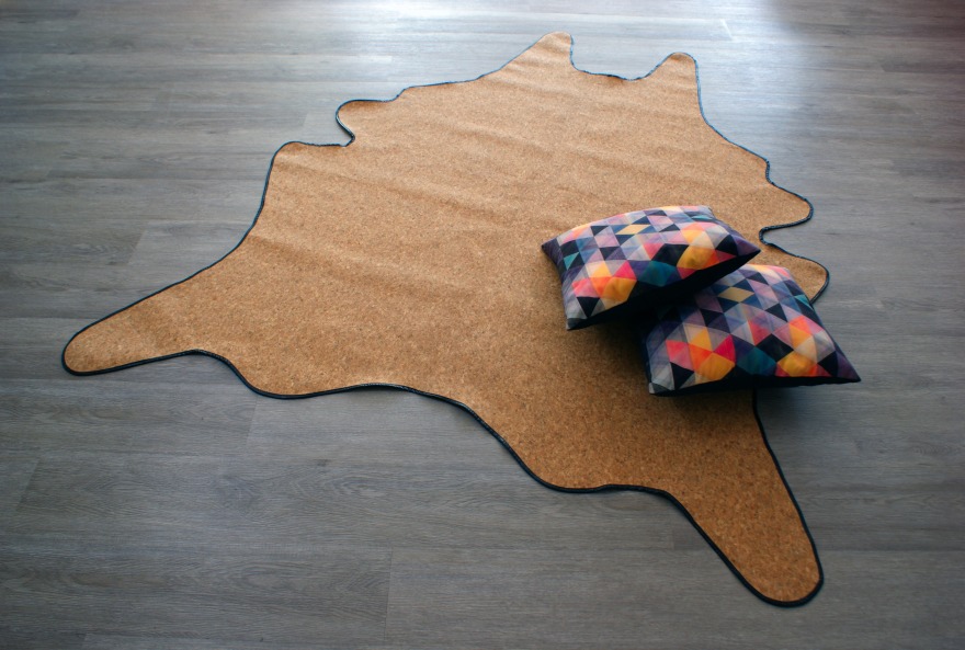 VEGAN 牛皮质地地毯-13