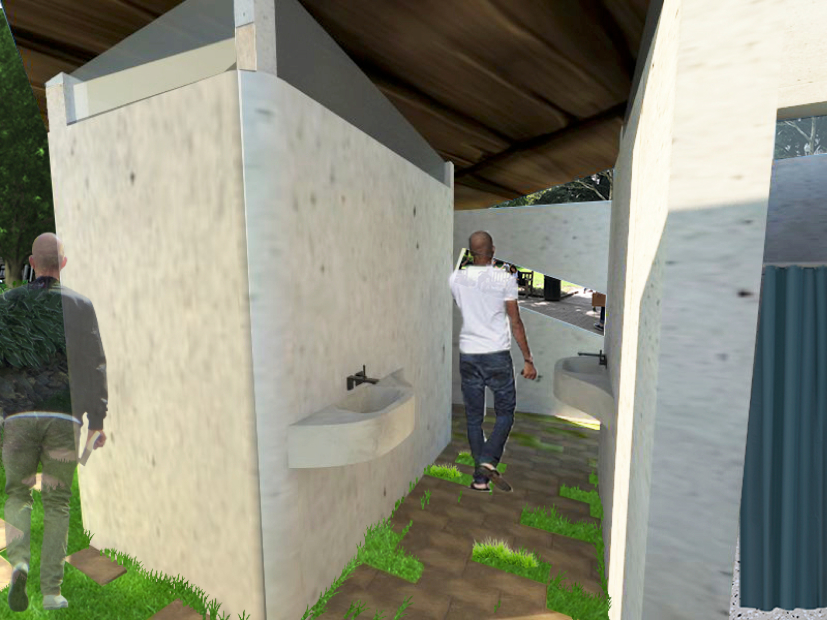 公园公共浴室设计 | 自然与隐私的和谐共生-12