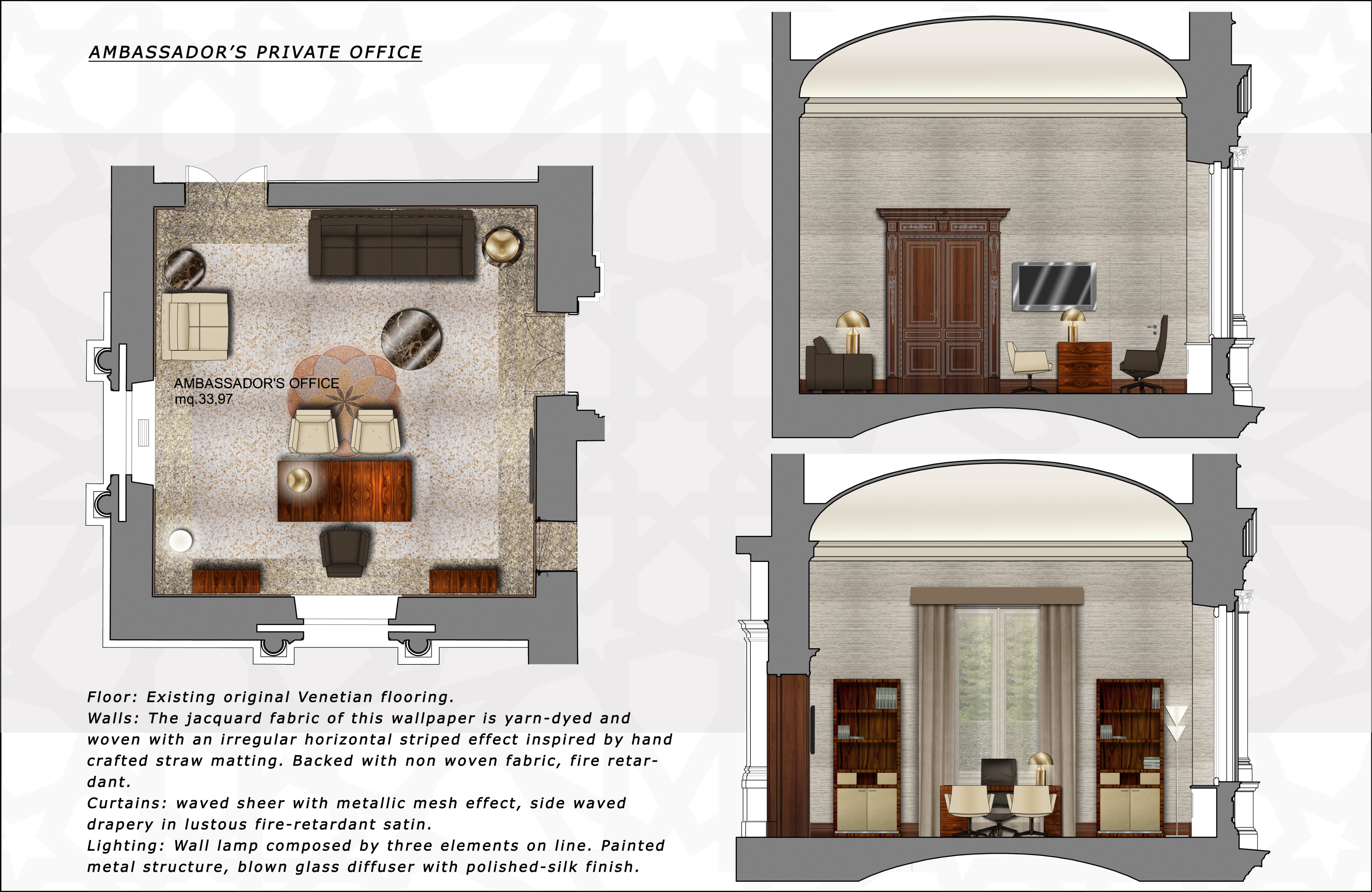 意大利罗马使馆别墅室内设计-35