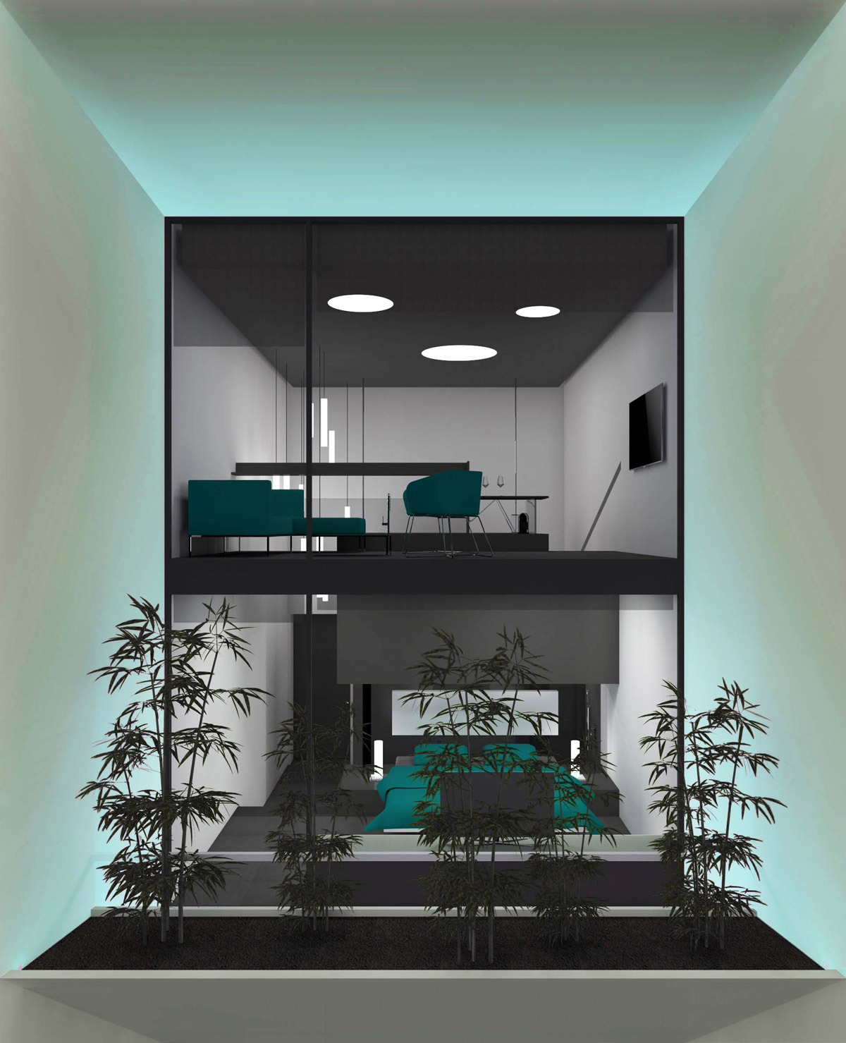 对比之美的星级酒店设计-30