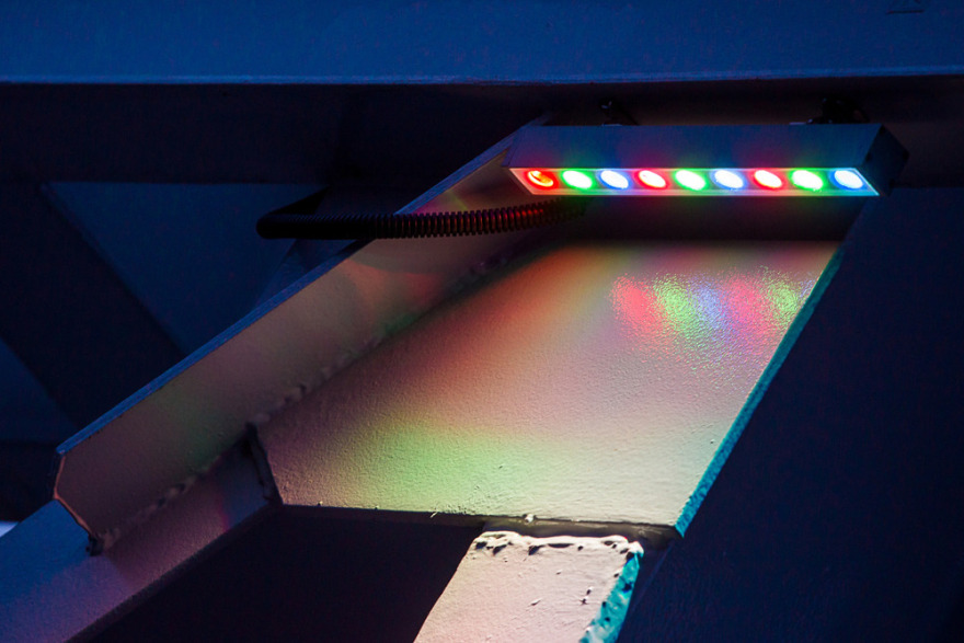 波兰华沙Żerańskiej 桥 LED Platek 照明设计-2