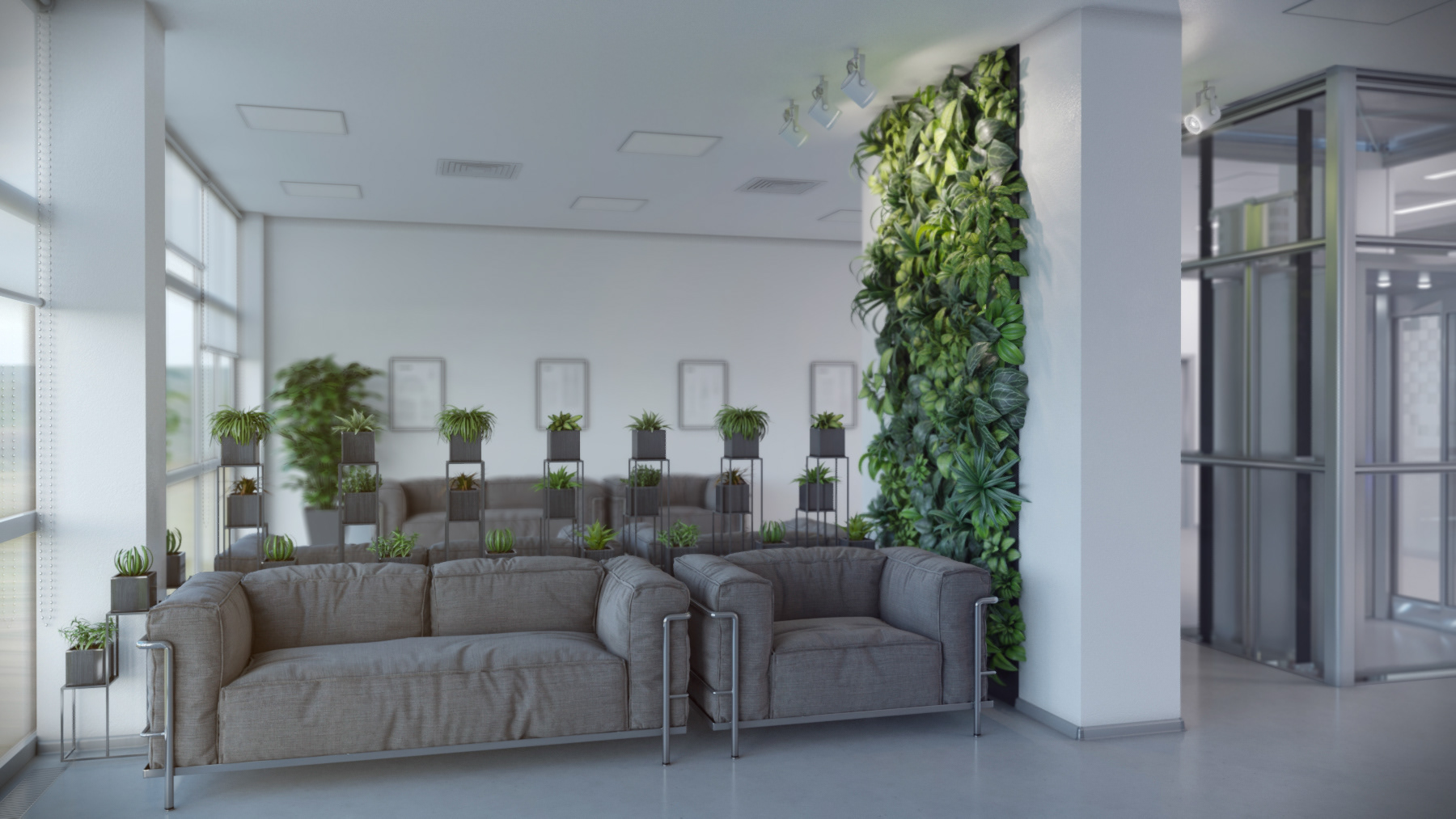 The office and reception area-0