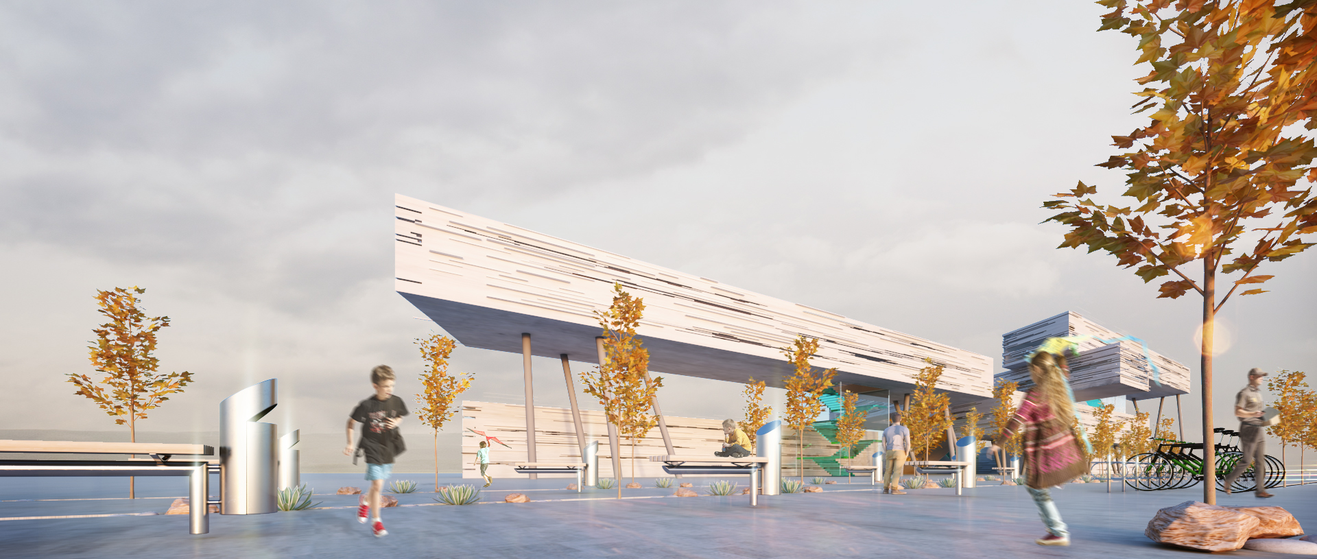 科技智能村校园儿童康复中心-1