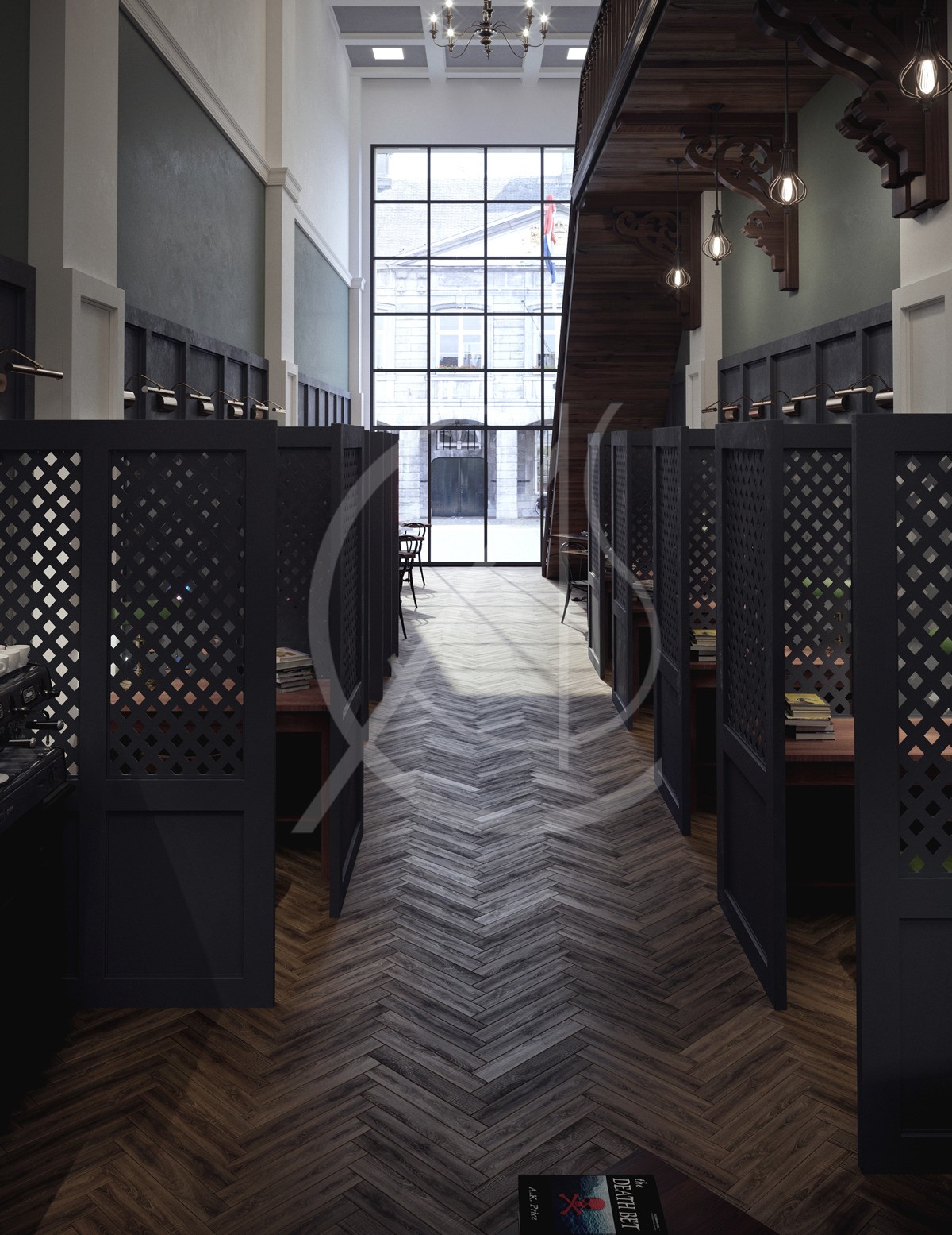 英伦风融合沙特文化，打造校园热点学生咖啡厅-7