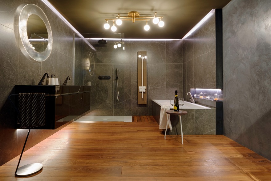 Akua Showroom 打造现代卫浴空间,自然元素与功能的完美结合-8