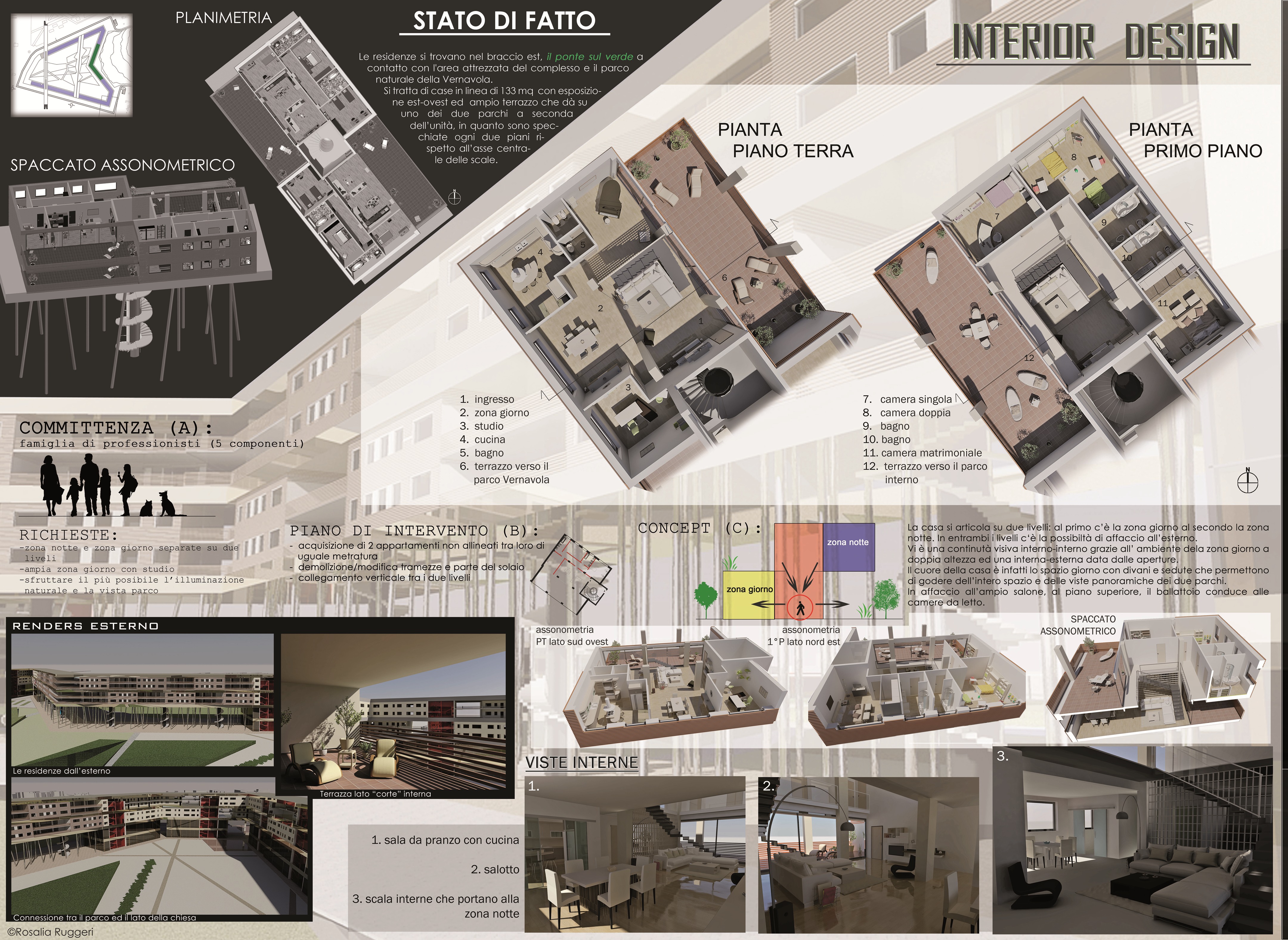 2014 年帕维亚住宅区室内设计案例解析-1