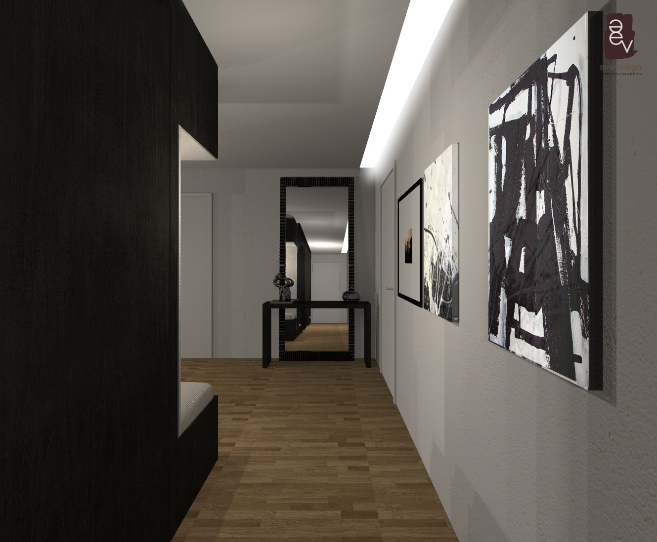 黑白极简别墅设计，展现空间纯粹之美-3