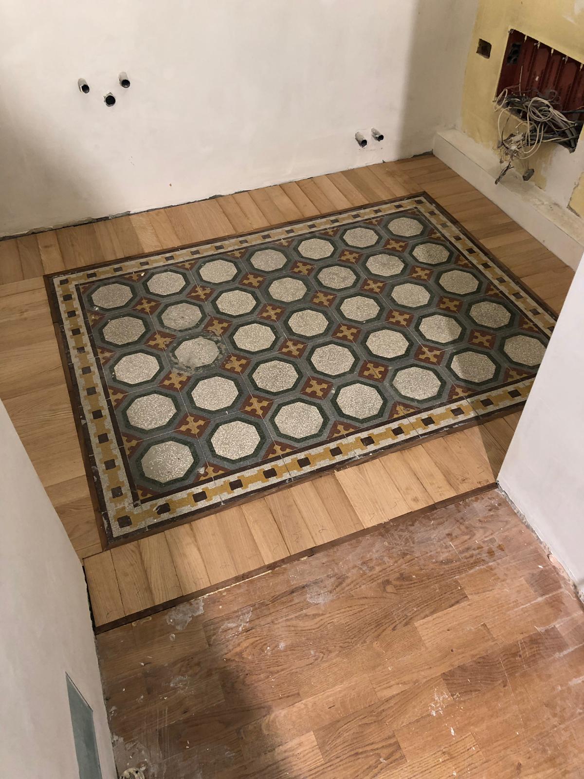 2019 年完成的鱼骨拼木地板修复工程-3