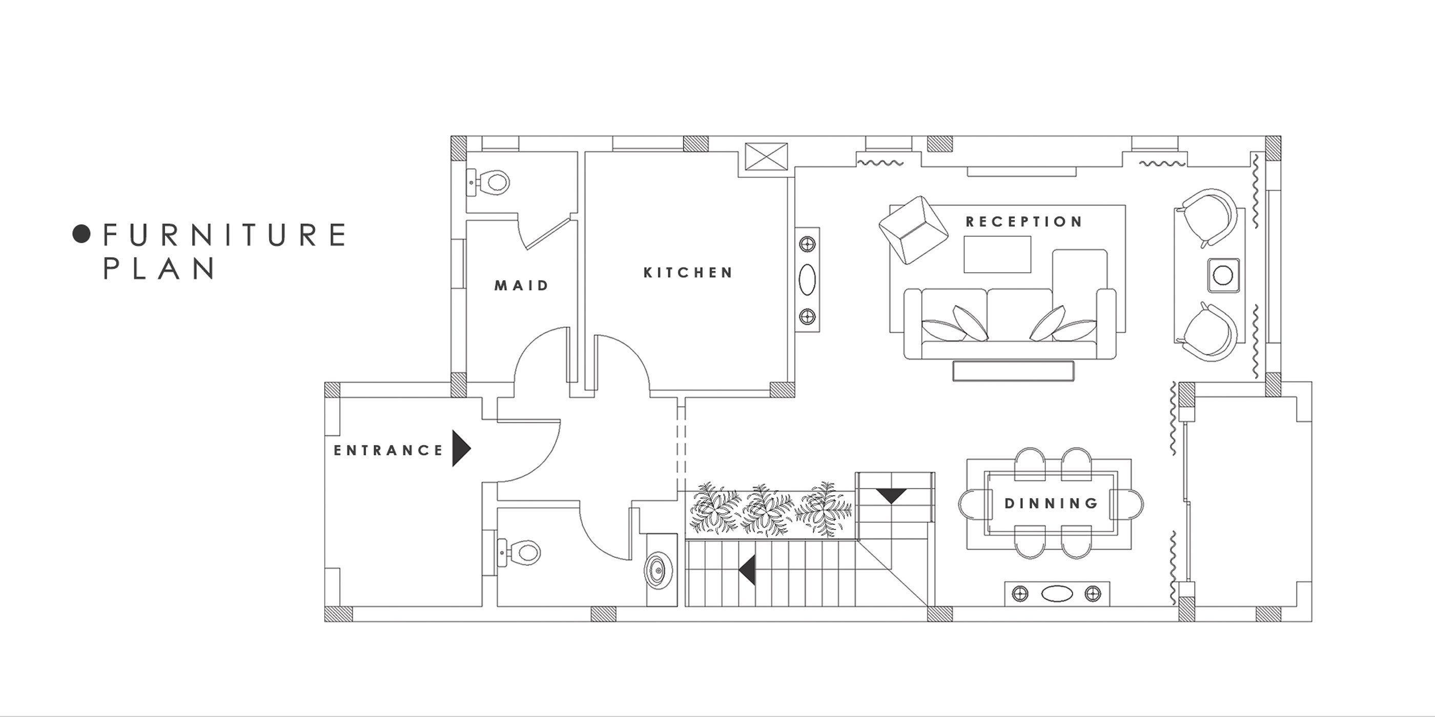 现代奢华别墅接待厅-7