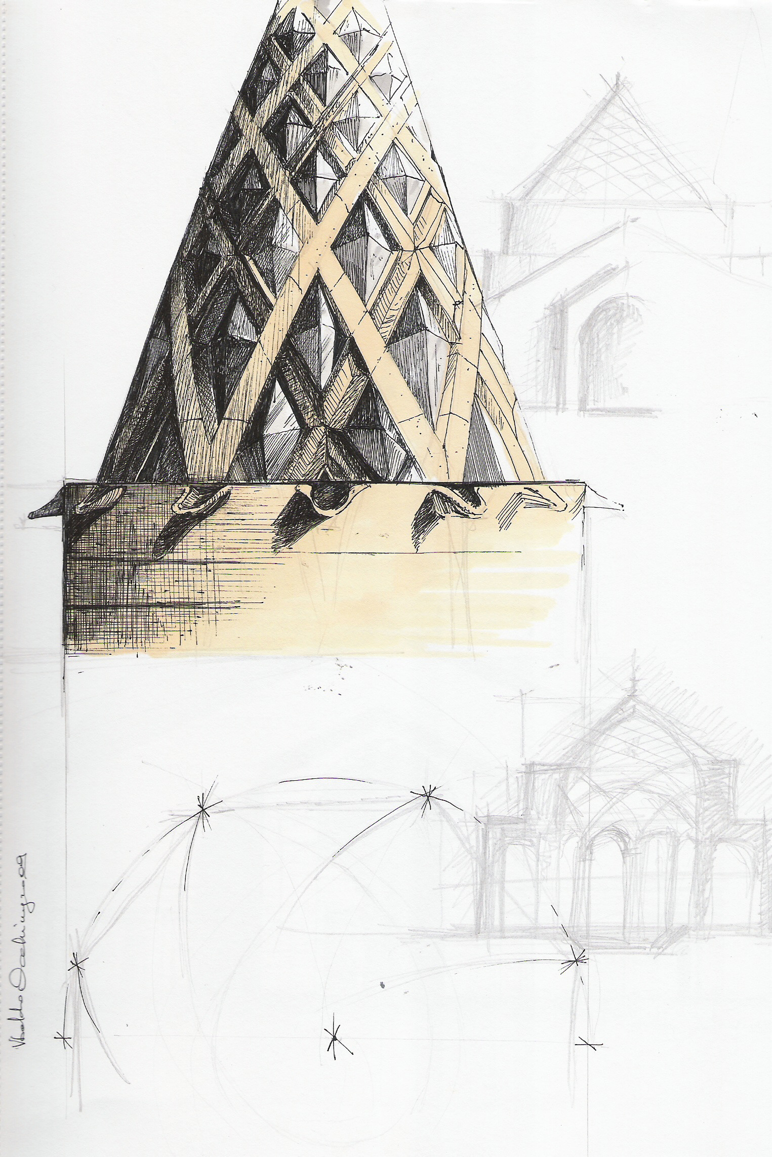 未实现的教堂设计 | 四圣冠图腾-9