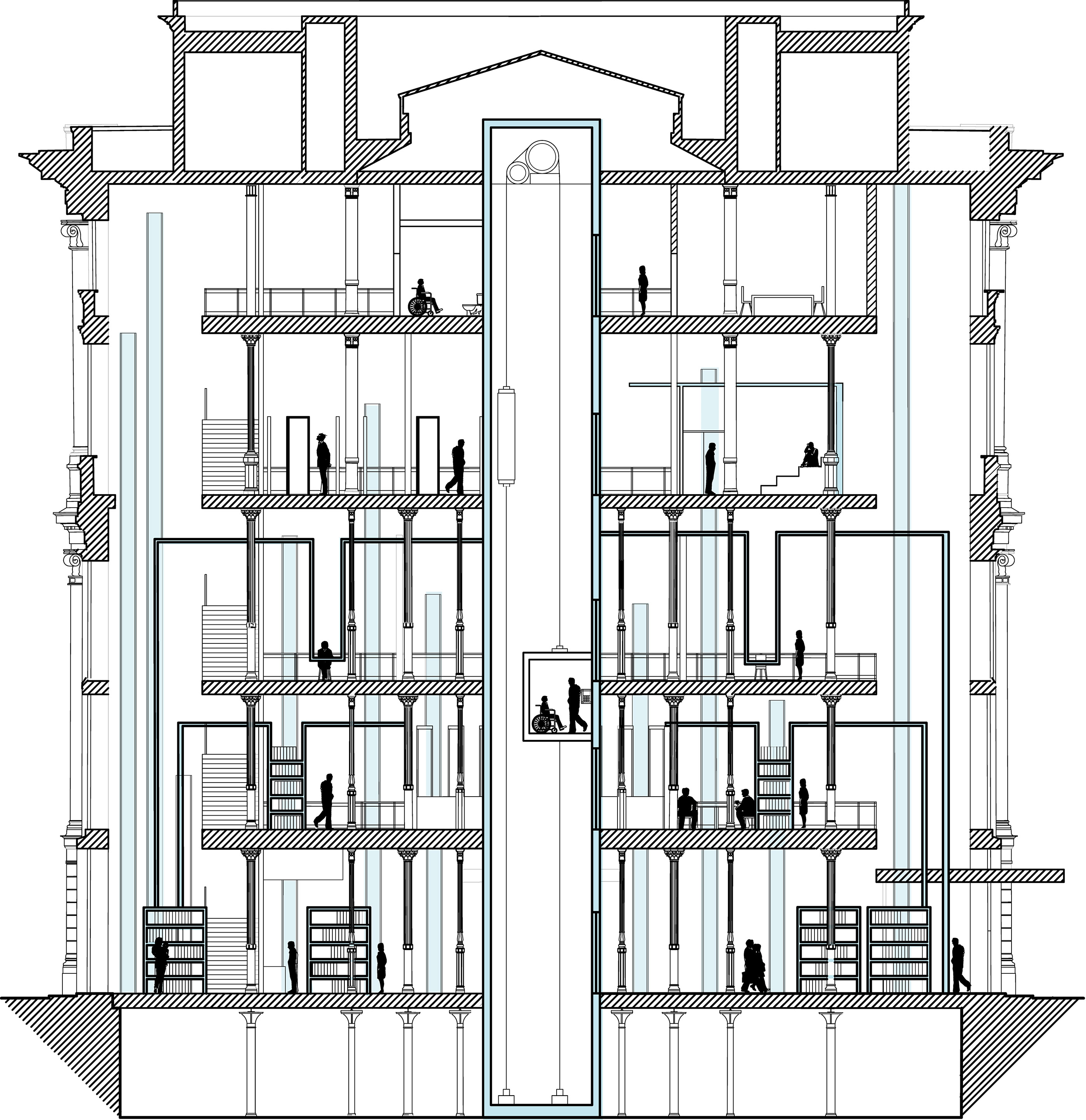 罗马协作项目 | 扰动书店/咖啡厅设计-14