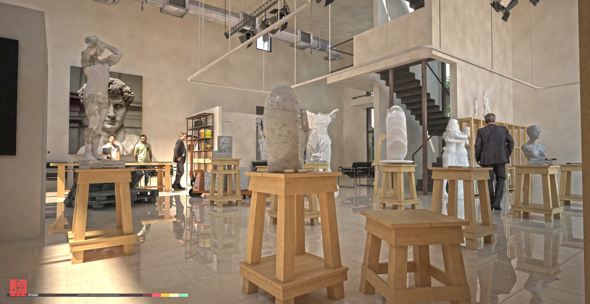 意大利雕塑学校内外部设计赏析-11