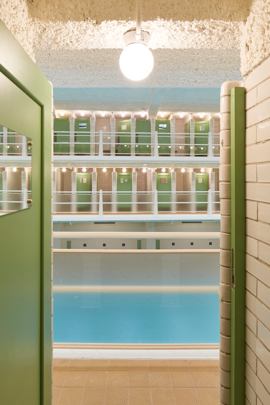 巴黎历史建筑泳池的现代复兴-4