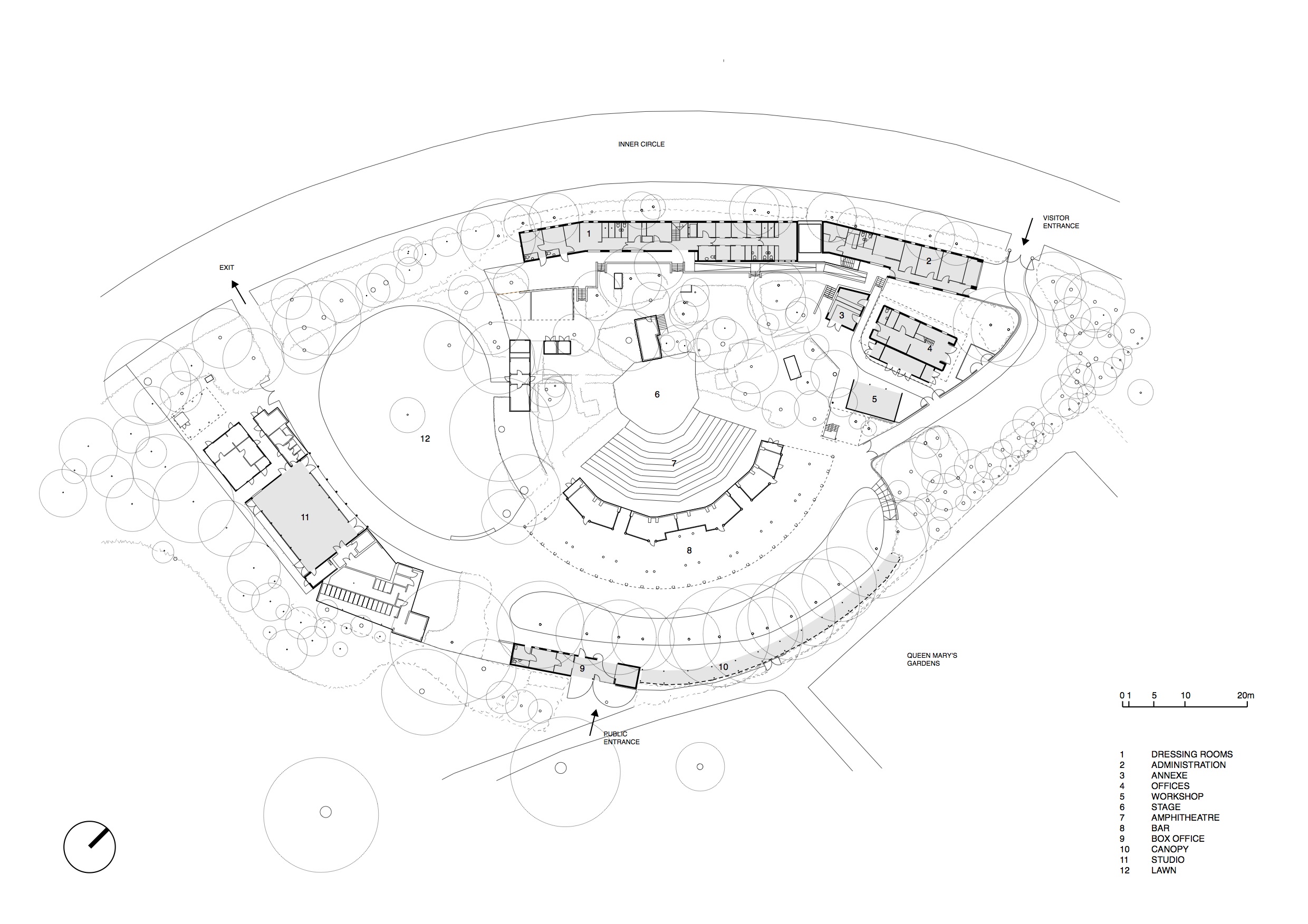 摄政公园露天剧院翻新 | 自然与戏剧的完美融合-17