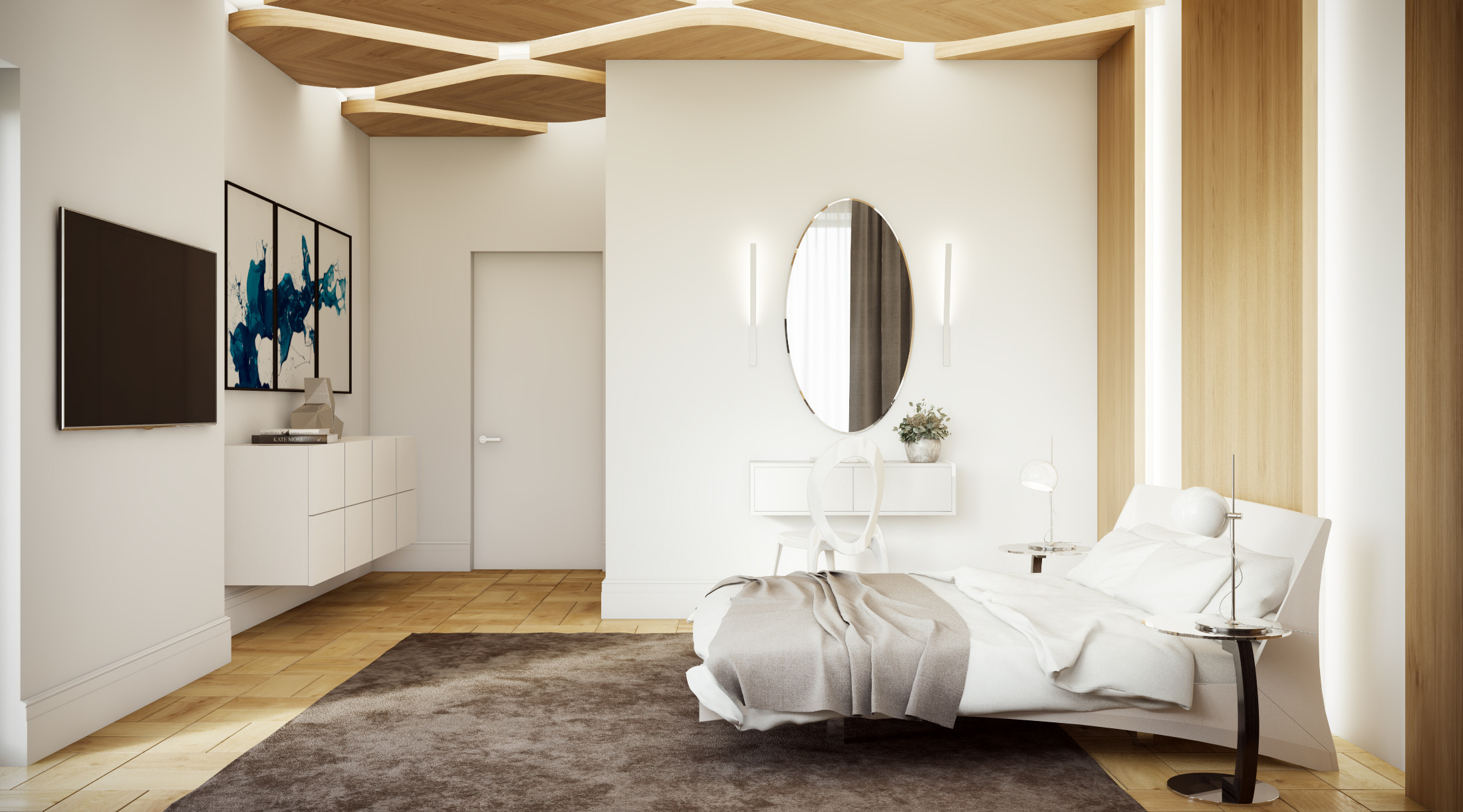 莫斯科郊区别墅时尚室内设计-70