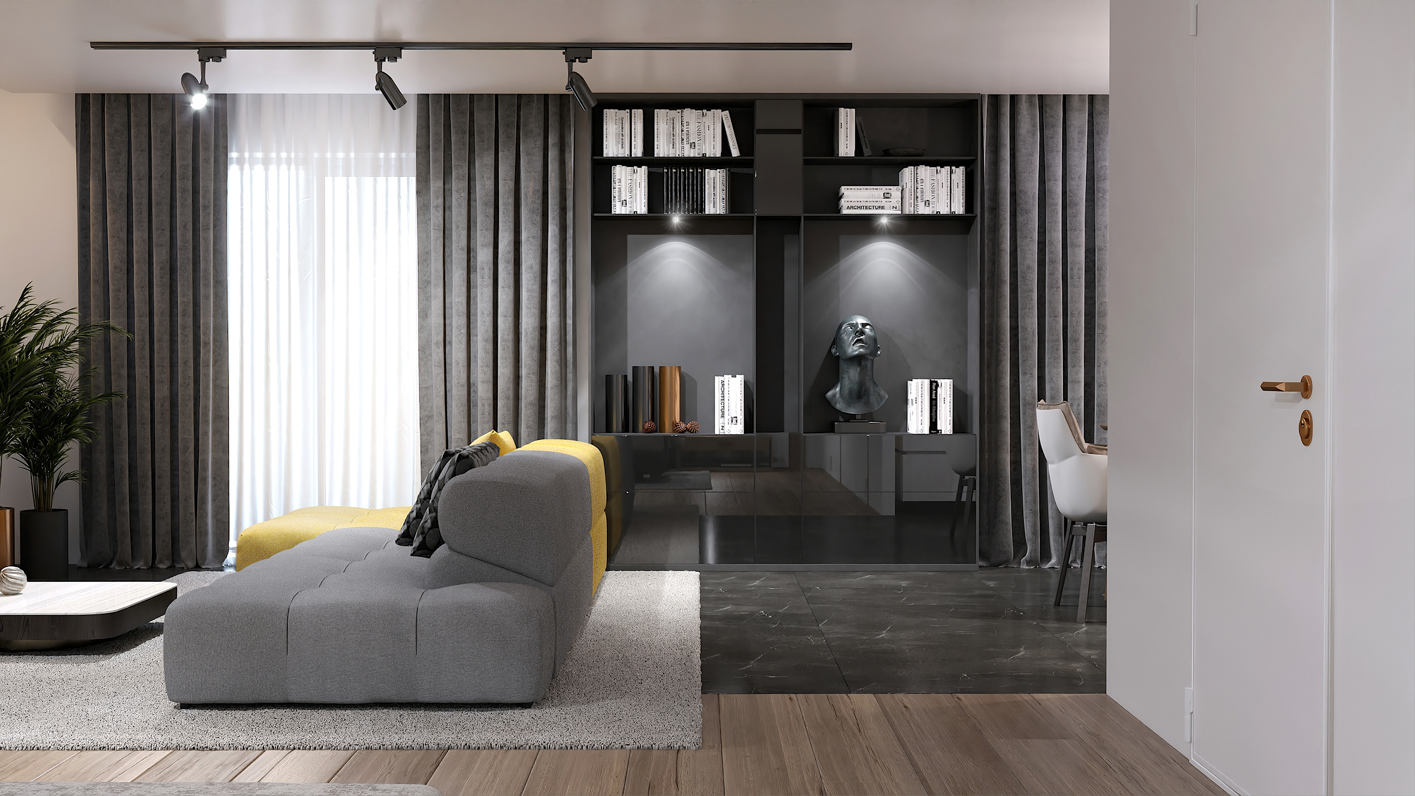 意式极简家居风，演绎 83 平米空间魅力-3