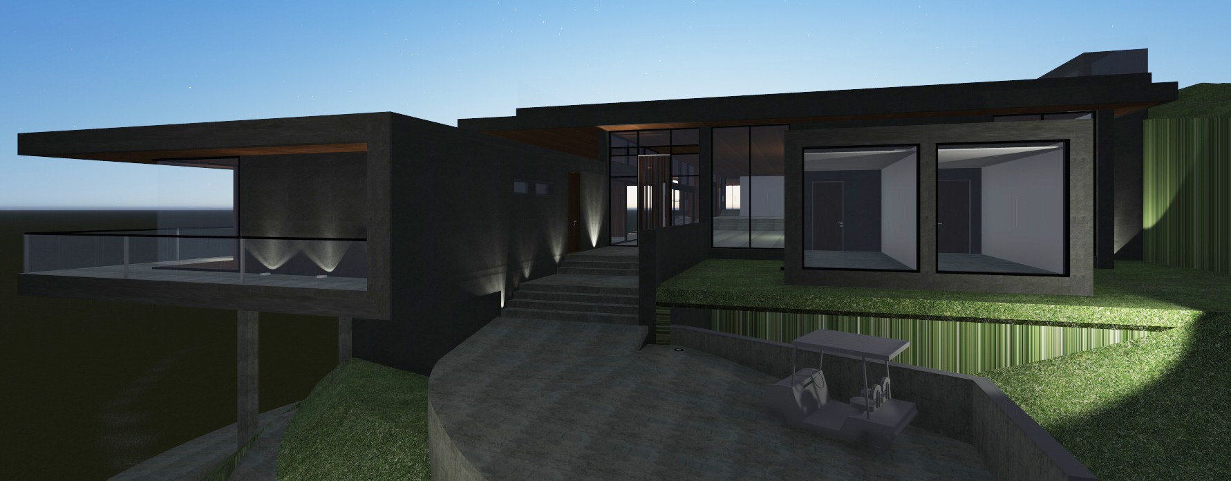 山间周末度假屋设计-7