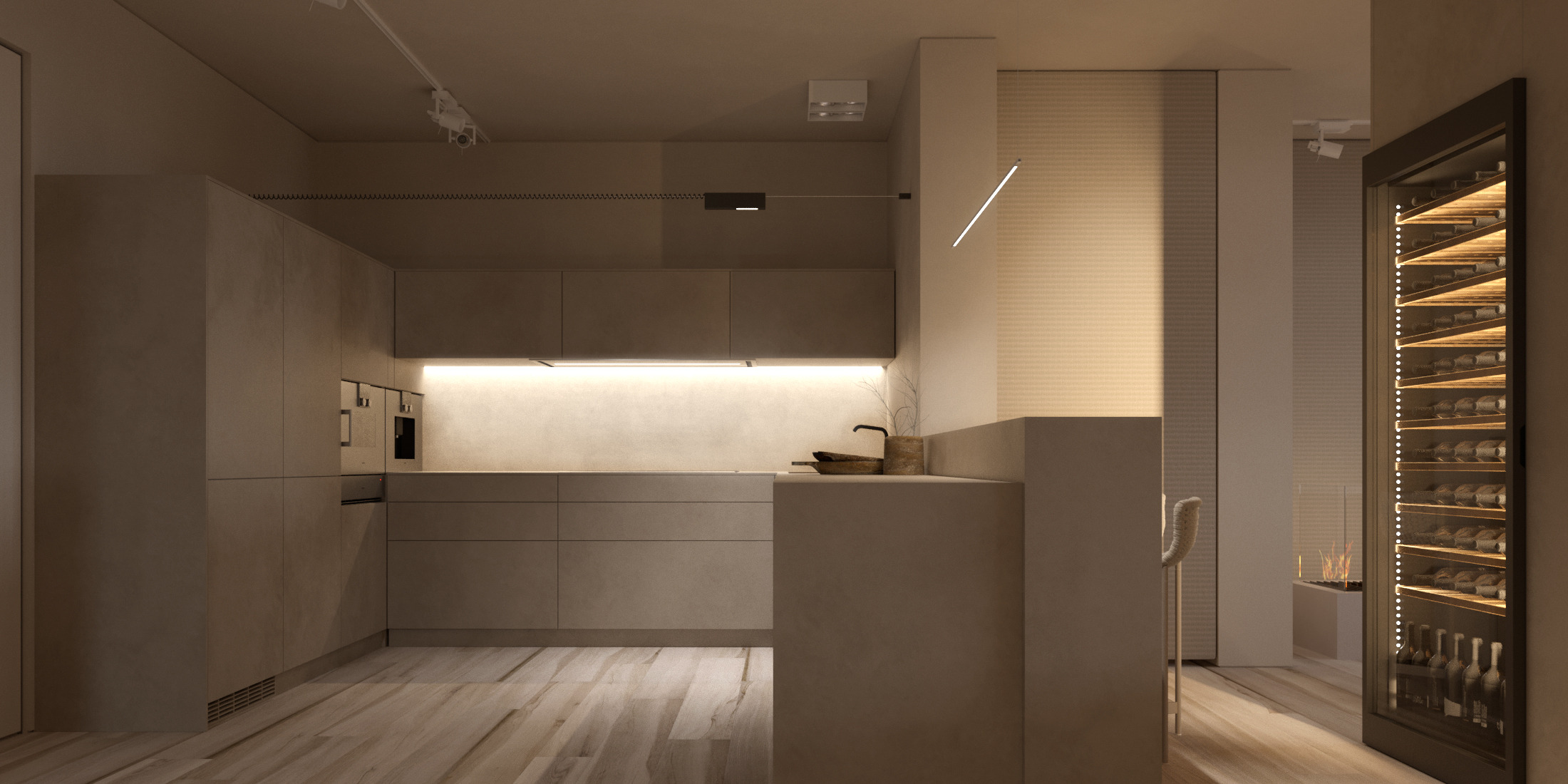 基辅中心 192 平米现代风公寓设计-7