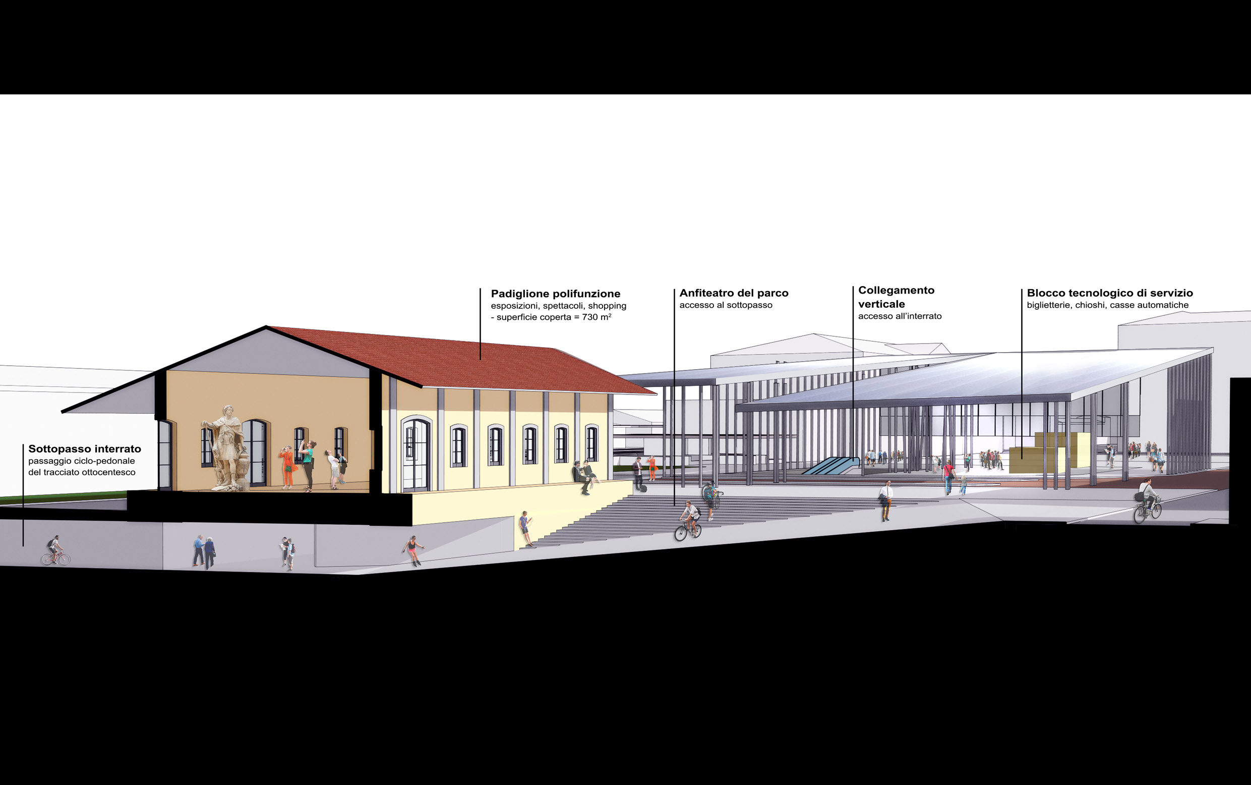 意大利卢卡火车站旁的多功能公共空间设计-13