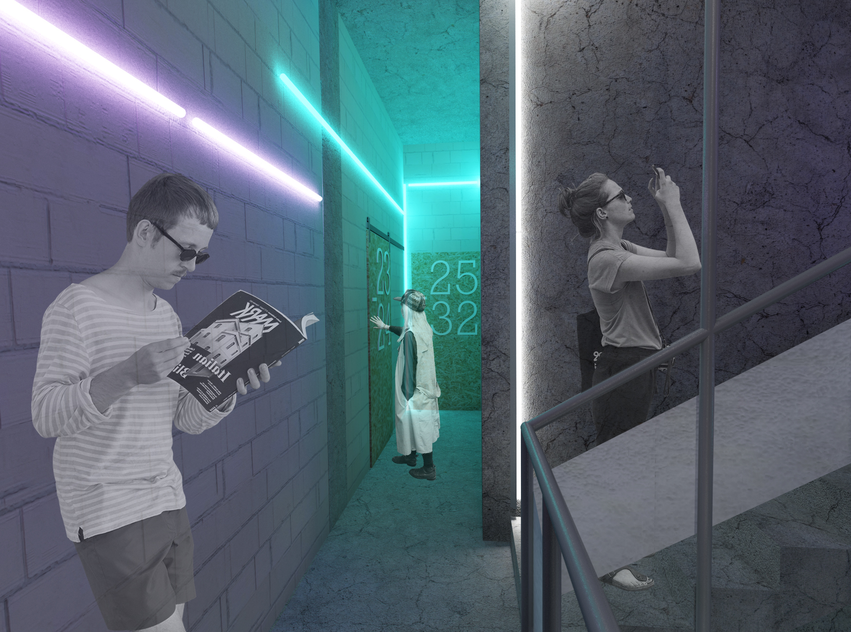 Pianell 15 项目 | 楼梯与走廊的内外空间设计-14