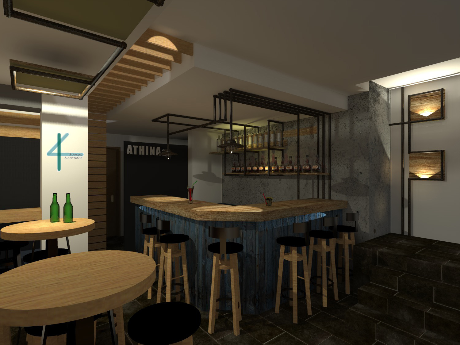 2014 年未实现的雅典咖啡酒吧设计-3