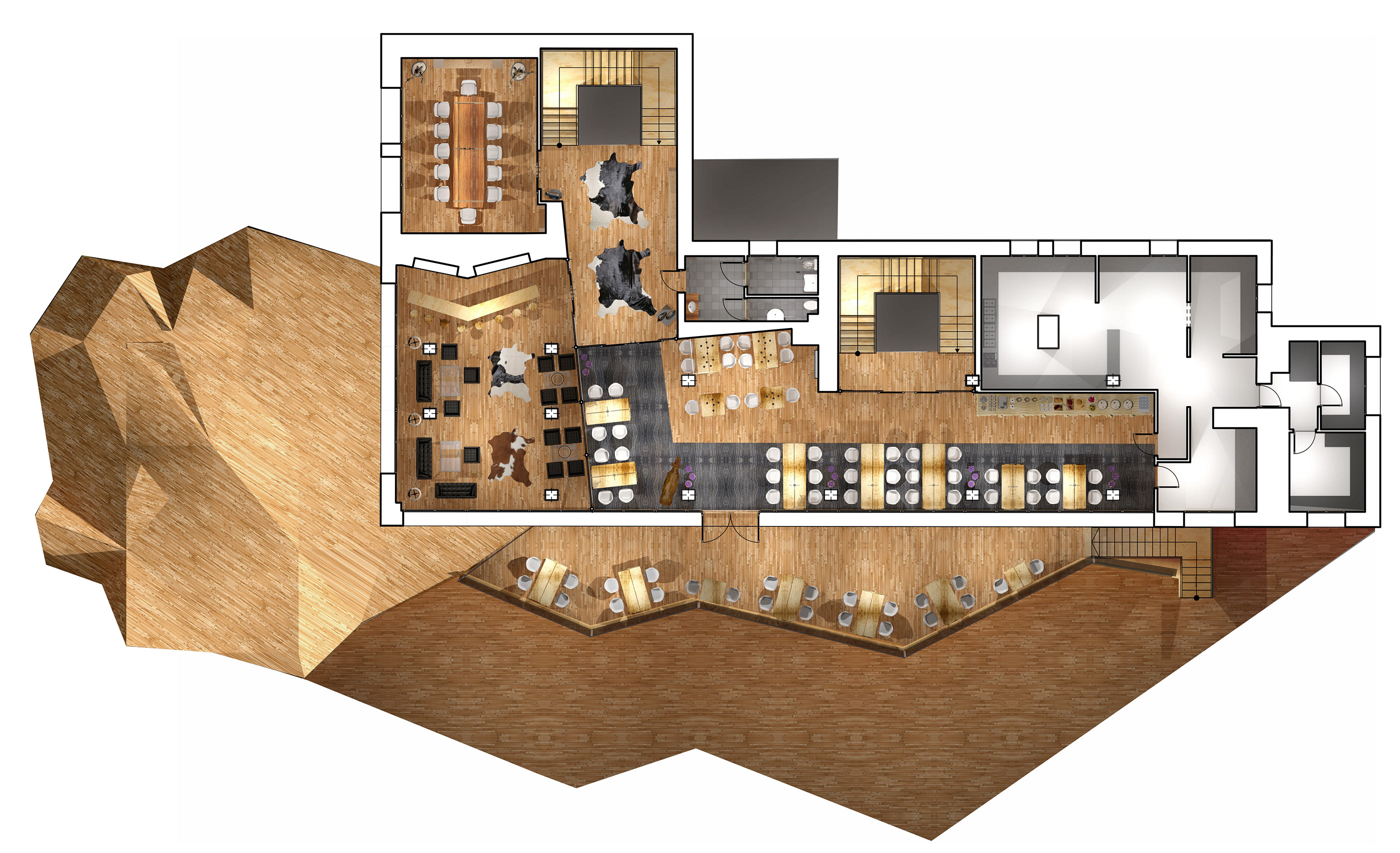 波兰山间酒店“Kalatówki”的现代传统融合设计-17