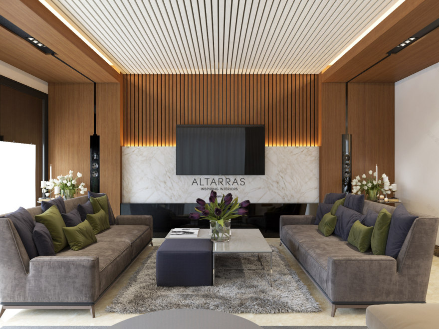 现代风格别墅地下室设计-12