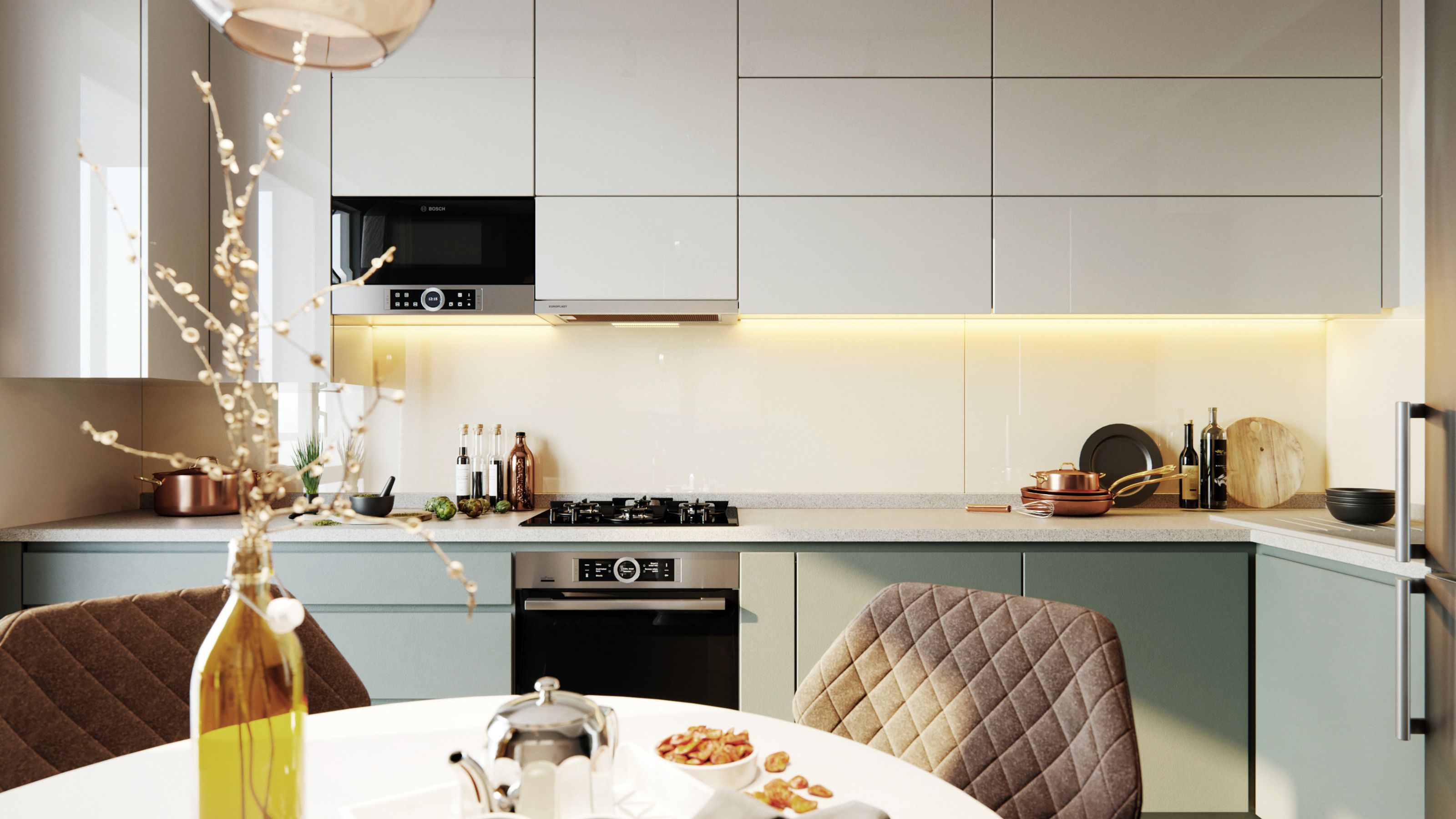 温暖绿意，2018 年女士公寓设计-0