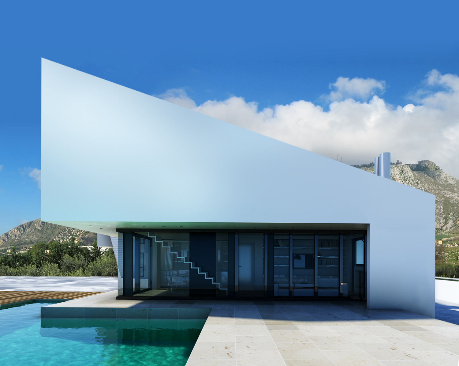 地中海风格住宅设计，内外空间交融对话-0