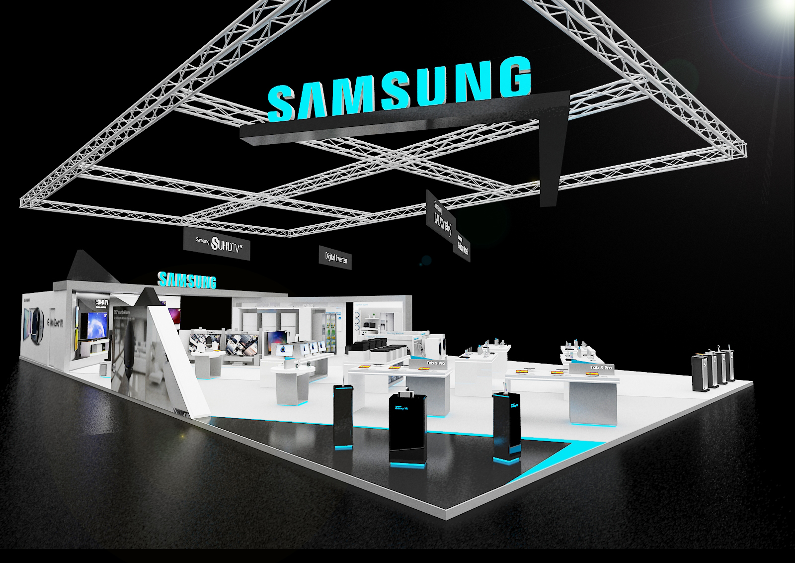 三星电子在 2016 年 GITEX Shopper 展位的室内设计-1